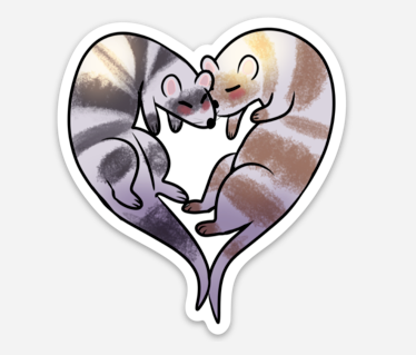 Ferrets Love Sticker