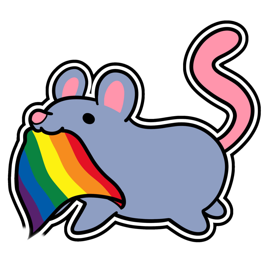 Cute Pride Rat Sticker