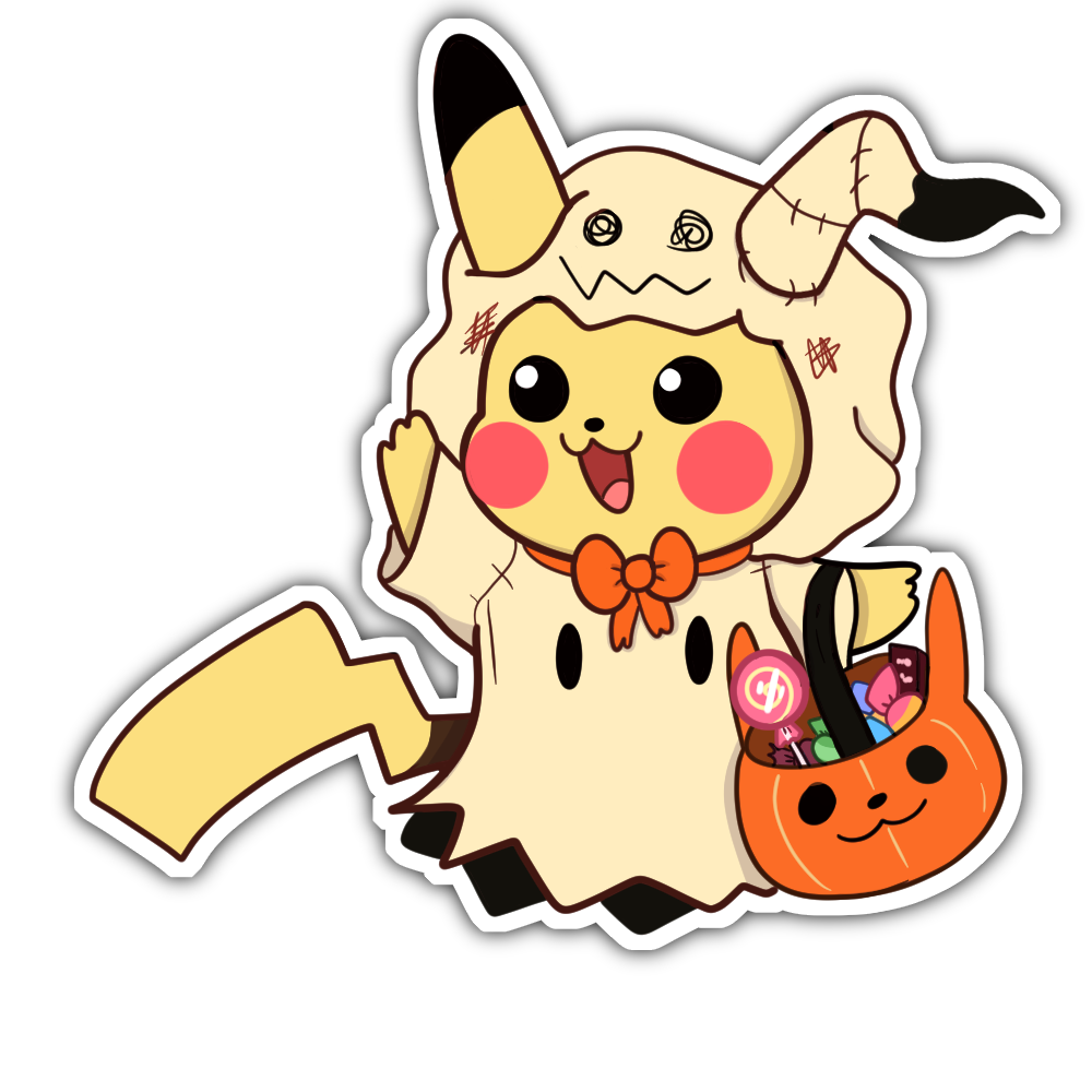 PIkachu Halloween Sticker
